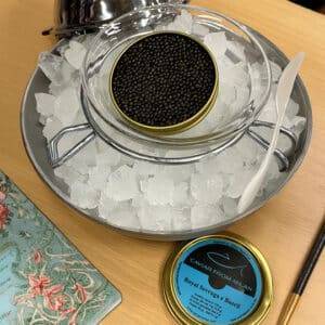 Caviale Royal Baerii nel ghiaccio Caviar Milan